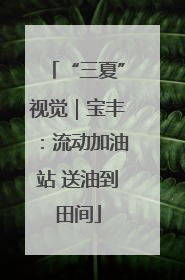 “三夏”视觉｜宝丰：流动加油站 送油到田间