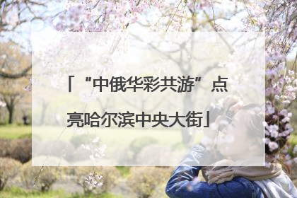 “中俄华彩共游”点亮哈尔滨中央大街