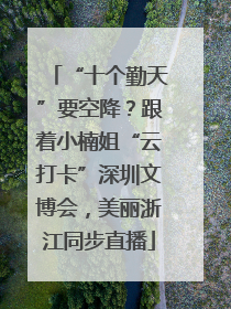 “十个勤天”要空降？跟着小楠姐“云打卡”深圳文博会，美丽浙江同步直播