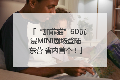 “加菲猫”6D沉浸MINI剧场登陆东营 省内首个！