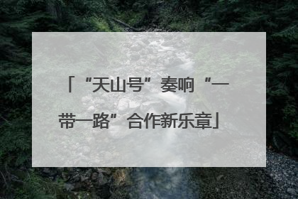 “天山号”奏响“一带一路”合作新乐章
