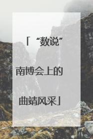 “数说”南博会上的曲靖风采