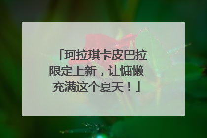 珂拉琪卡皮巴拉限定上新，让慵懒充满这个夏天！