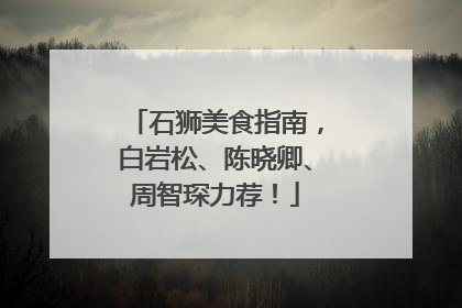 石狮美食指南，白岩松、陈晓卿、周智琛力荐！