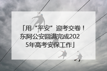 用“平安”迎考交卷！东阿公安圆满完成2025年高考安保工作