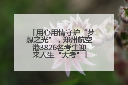 用心用情守护“梦想之光”，郑州航空港3826名考生迎来人生“大考”