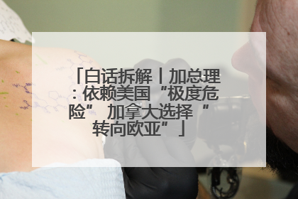 白话拆解丨加总理：依赖美国“极度危险” 加拿大选择“转向欧亚”