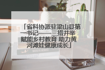 省科协派驻梁山县第一书记——三措并举 赋能乡村教育 助力黄河滩娃健康成长