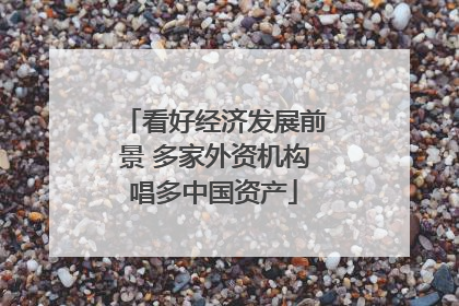 看好经济发展前景 多家外资机构唱多中国资产