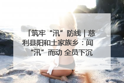 筑牢“汛”防线｜慈利县阳和土家族乡：闻“汛”而动 全员下沉筑牢防汛“安全堤”