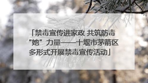 禁毒宣传进家政 共筑防毒“她”力量——十堰市茅箭区多形式开展禁毒宣传活动