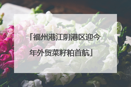福州港江阴港区迎今年外贸菜籽粕首航