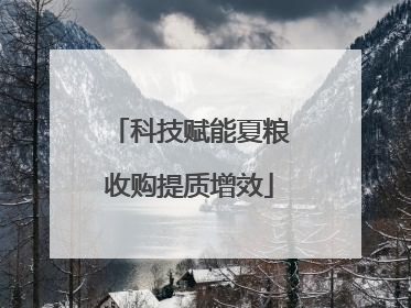科技赋能夏粮收购提质增效