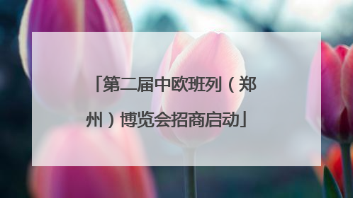 第二届中欧班列（郑州）博览会招商启动