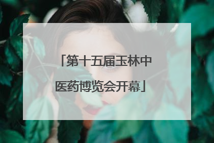 第十五届玉林中医药博览会开幕