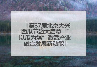 第37届北京大兴西瓜节盛大启幕 “以瓜为媒”激活产业融合发展新动能
