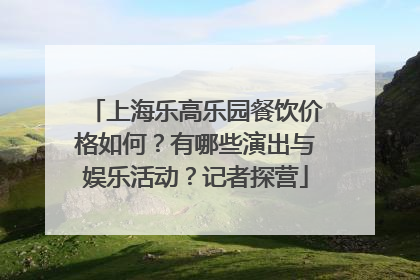 上海乐高乐园餐饮价格如何？有哪些演出与娱乐活动？记者探营