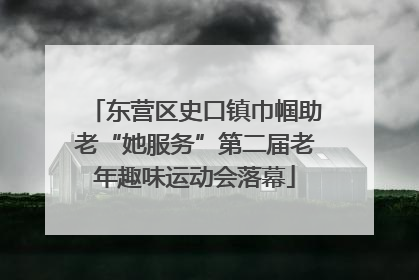 东营区史口镇巾帼助老“她服务”第二届老年趣味运动会落幕