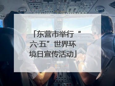 东营市举行“六·五”世界环境日宣传活动