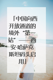 中国向西开放通道的境外“第一站”——西安·哈萨克斯坦码头启用