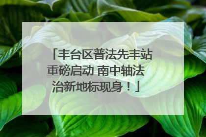 丰台区普法先丰站重磅启动 南中轴法治新地标现身！