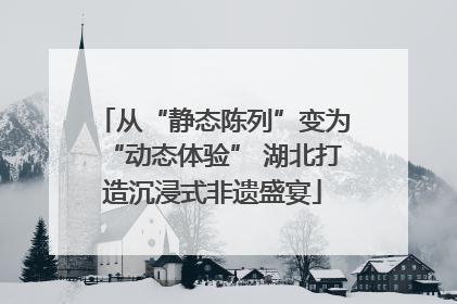从“静态陈列”变为“动态体验” 湖北打造沉浸式非遗盛宴
