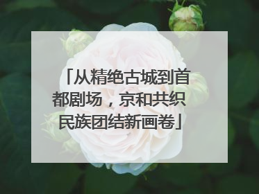 从精绝古城到首都剧场，京和共织民族团结新画卷