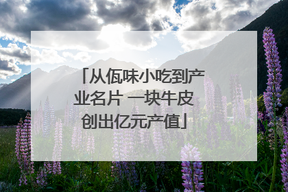 从佤味小吃到产业名片 一块牛皮创出亿元产值