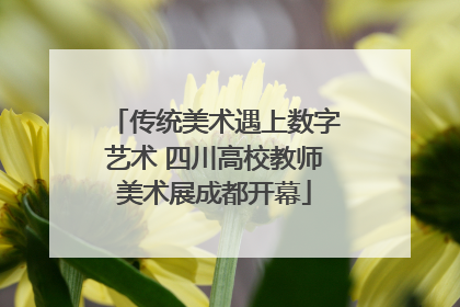 传统美术遇上数字艺术 四川高校教师美术展成都开幕