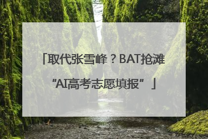 取代张雪峰？BAT抢滩“AI高考志愿填报”