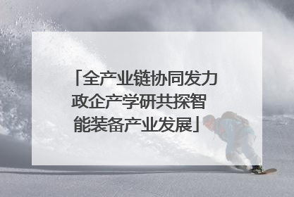 全产业链协同发力 政企产学研共探智能装备产业发展
