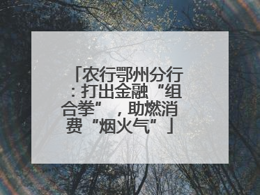 农行鄂州分行：打出金融“组合拳”，助燃消费“烟火气”