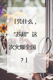 凭什么，“苏超”这次火爆全国？
