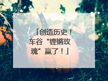 创造历史！车谷“铿锵玫瑰”赢了！