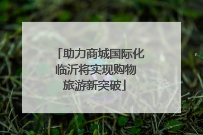 助力商城国际化 临沂将实现购物旅游新突破