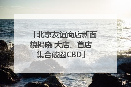 北京友谊商店新面貌揭晓 大店、首店集合破圈CBD