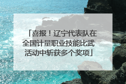 喜报！辽宁代表队在全国计量职业技能比武活动中斩获多个奖项