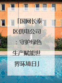 国网长泰区供电公司：守护绿色生产赋能世界环境日