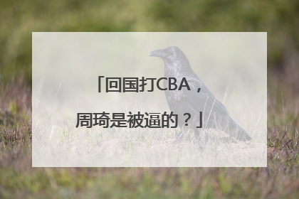 回国打CBA，周琦是被逼的？