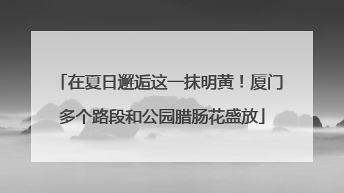在夏日邂逅这一抹明黄！厦门多个路段和公园腊肠花盛放