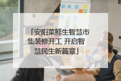 安阳菜鲜生智慧市集装修开工 开启智慧民生新篇章