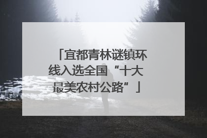 宜都青林谜镇环线入选全国“十大最美农村公路”