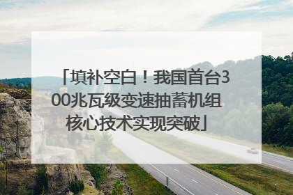 填补空白！我国首台300兆瓦级变速抽蓄机组核心技术实现突破