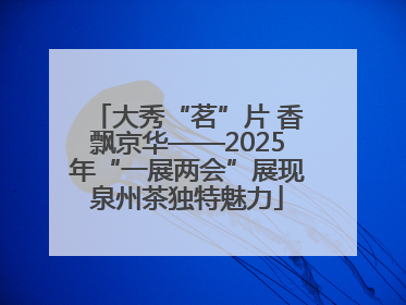 大秀“茗”片 香飘京华——2025年“一展两会”展现泉州茶独特魅力