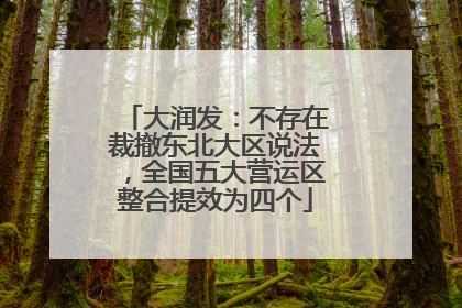 大润发：不存在裁撤东北大区说法，全国五大营运区整合提效为四个