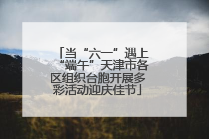 当“六一”遇上“端午”天津市各区组织台胞开展多彩活动迎庆佳节