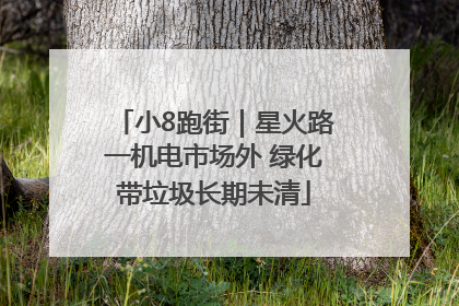 小8跑街｜星火路一机电市场外 绿化带垃圾长期未清