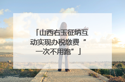 山西右玉征纳互动实现办税缴费“一次不用跑”