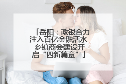 岳阳：政银合力注入百亿金融活水 乡镇商会建设开启“四新篇章”