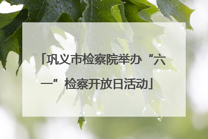 巩义市检察院举办“六一”检察开放日活动